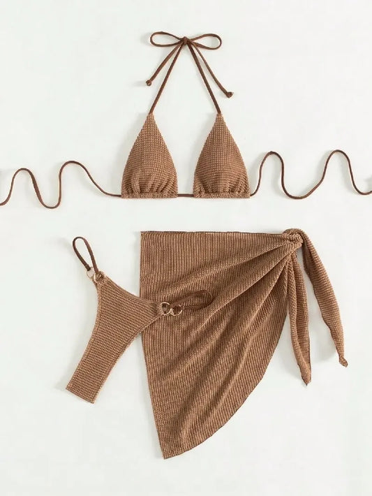 Sexy Brown Bikini Set 2025 Women
